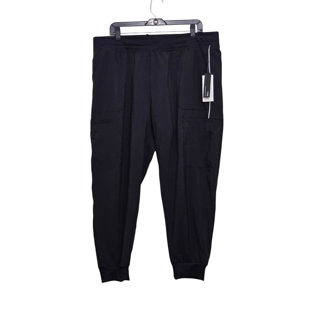 Cherokee Infinity Scrub Joggers Womens XL P Black Stretch Cargo Medical Uniform